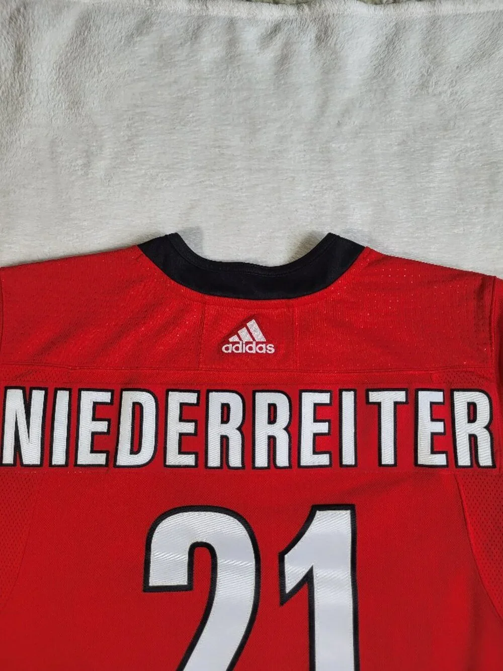 Carolina Hurricanes #21 Niederreiter Red Alternate Premium Jersey - Size 54